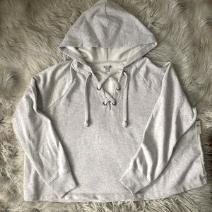 Aerie Lace Up Hoodie